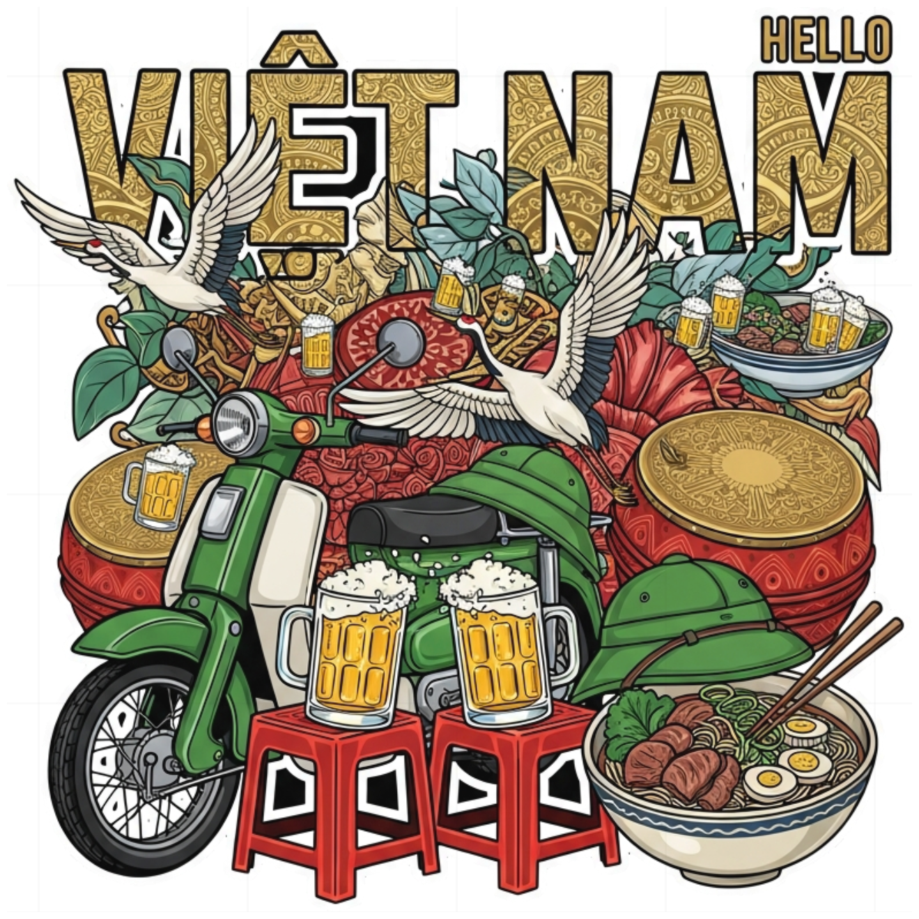 Áo Thun Streetwear Vietnam Design Cao Cấp - 130426-11-49-OPP