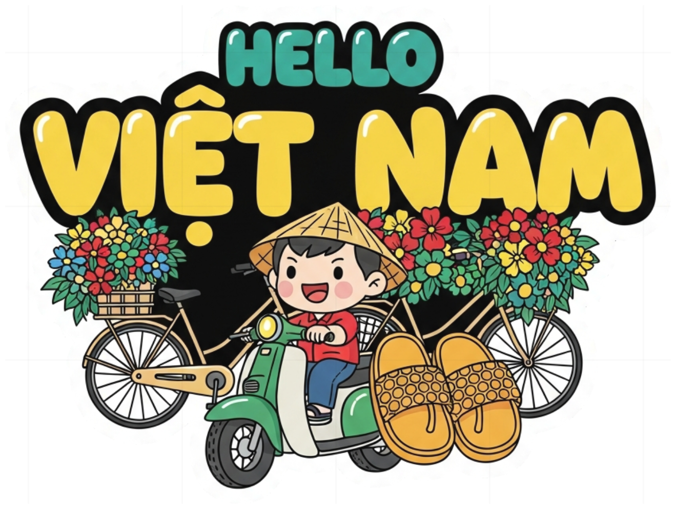Áo Thun Trắng In Hình Việt Nam Streetwear Độc Đáo - 130426-14-57-BGM