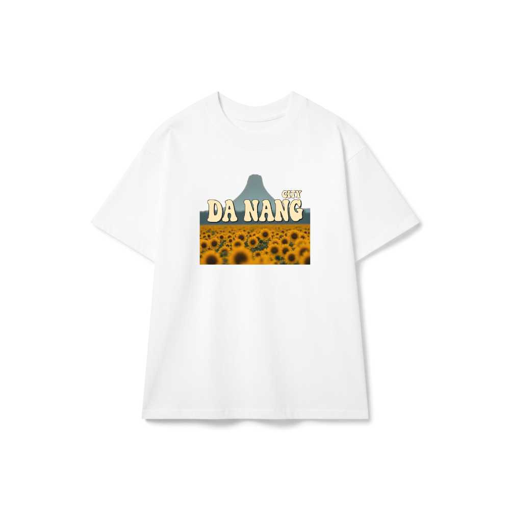 Áo Thun Unisex Đà Nẵng Retro Groovy Design Form Rộng Cotton Co Giãn - 130626-15-45-VTY