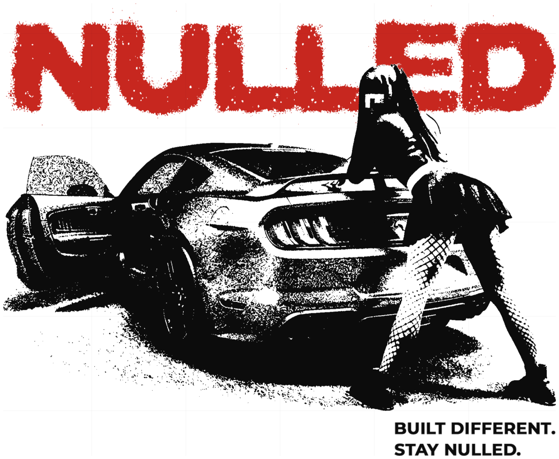 Áo thun thời trang NULLED Design Graphic Tee cổ tròn form rộng | N-T3101-N-T00-TDF - 130826-10-28-ACQ