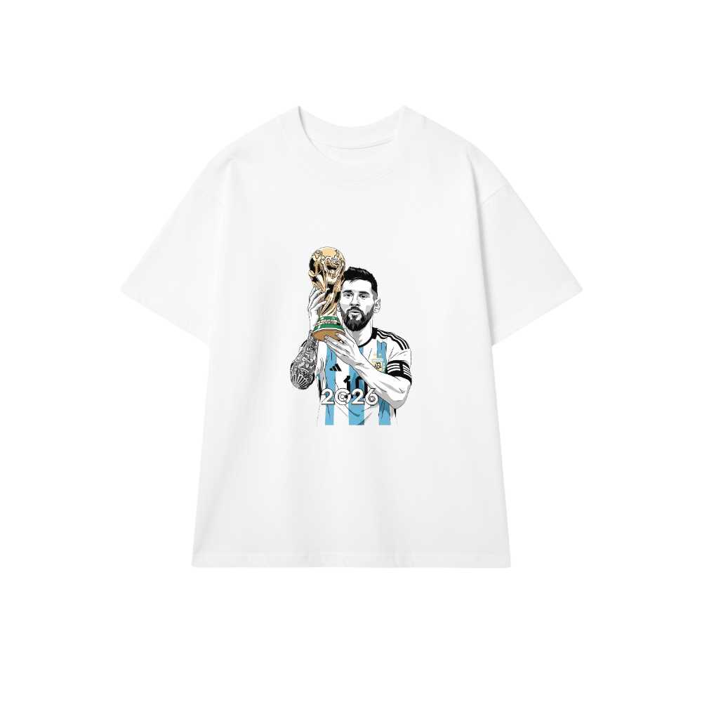 Áo Thun Messi Cầm Cúp FIFA 2026 Đẳng Cấp - 140526-15-22-EBC