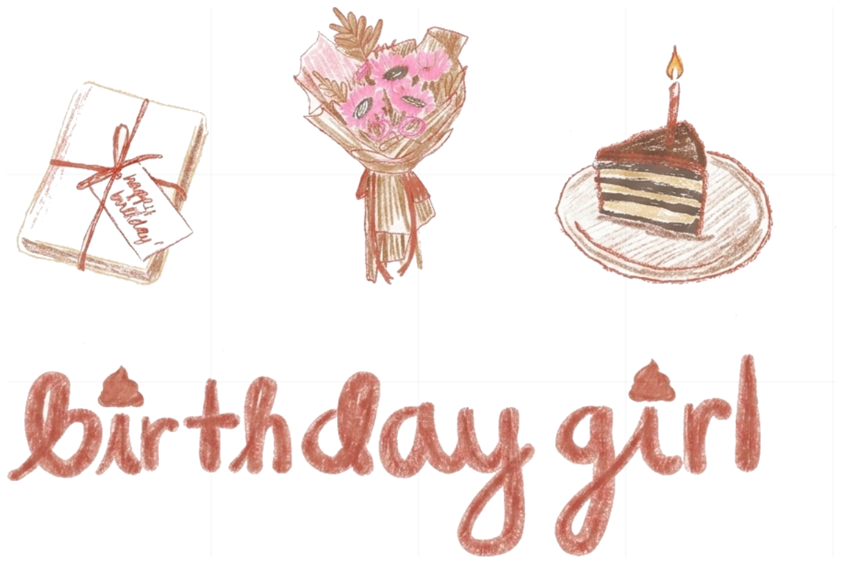 Áo thun tay lỡ unisex VNXK HAMCHOI Trắng form rộng cotton Birthday Girl Tee - 140726-14-40-PVO