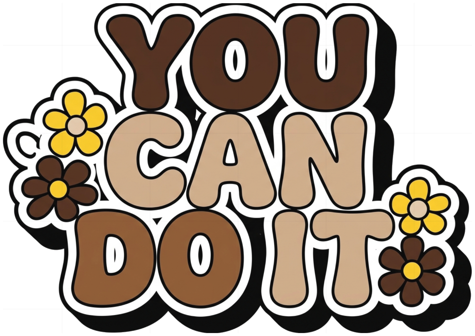 Áo thun oversize VNXK HAMCHOI Kem form rộng retro You Can Do It Tee - 140926-11-38-IET