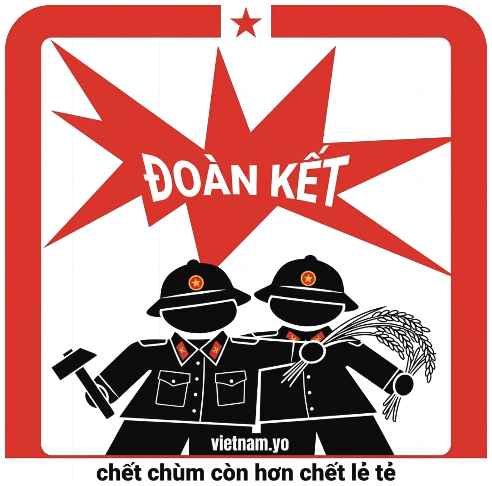 Áo Thun Đoàn Kết Propaganda Unisex Form Rộng Streetwear Vintage vietnam.yo - 140926-14-09-UOD