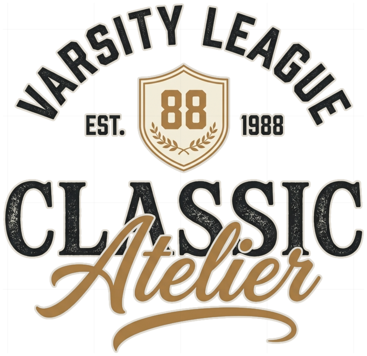 Áo Phông Varsity League Classic Atelier Vintage 1988 Form Rộng Cotton Unisex Streetwear - 140926-14-15-JYM