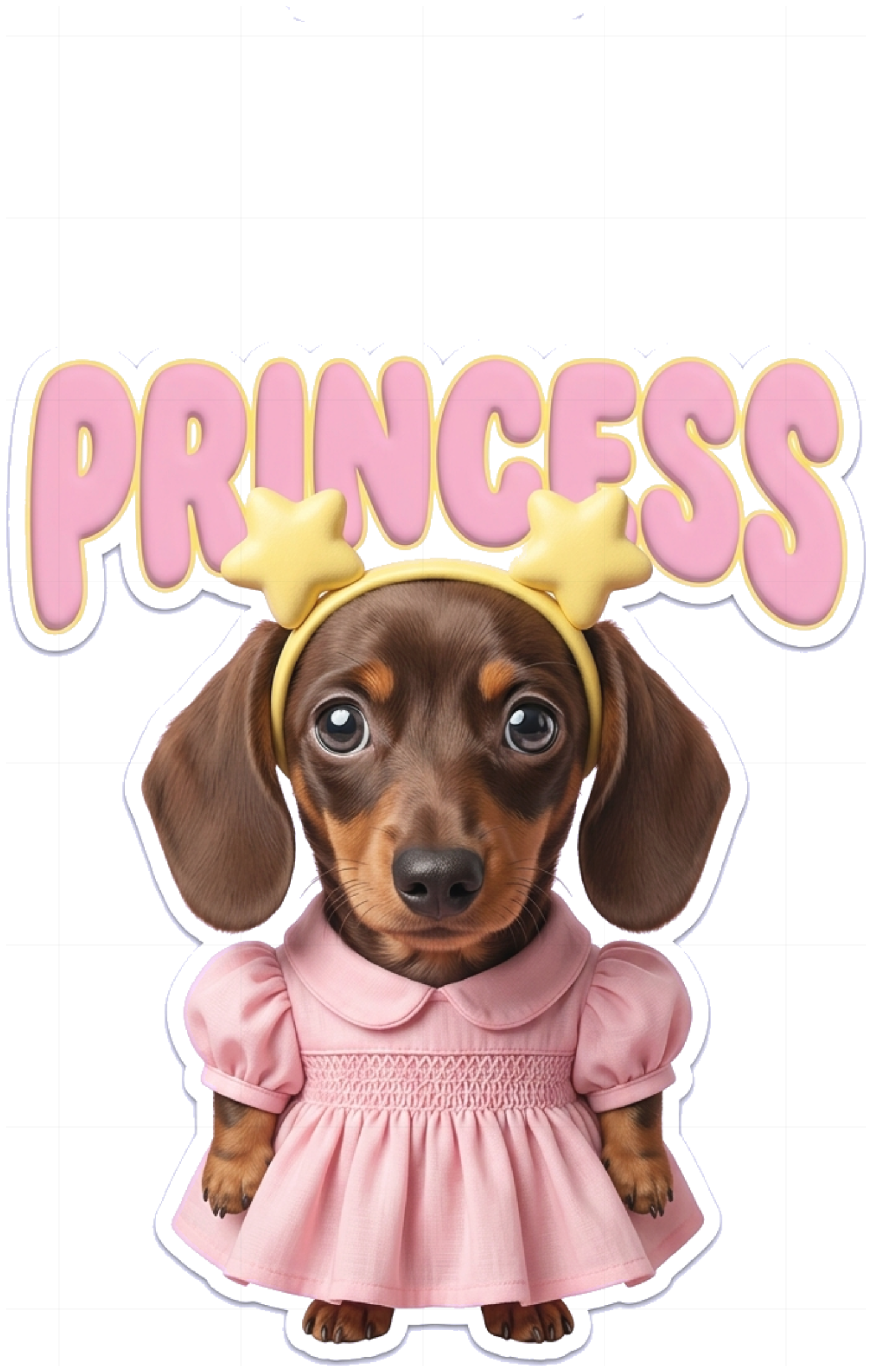 Áo Thun Unisex PRINCESS Dachshund Coquette Y2K Cotton 100% Co Giãn 4 Chiều Form Rộng Trendy - 140926-15-27-IDR
