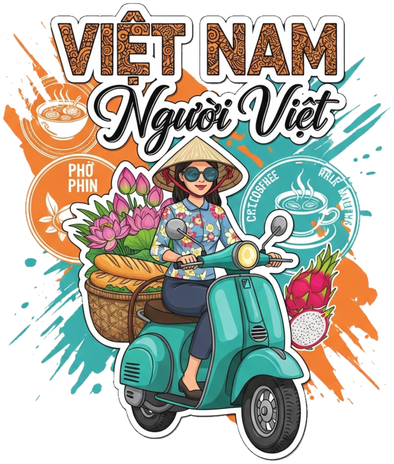 Áo Thun Đỏ Thời Trang In Hình Urban Pop-Art Việt Nam - 150426-11-26-PXX