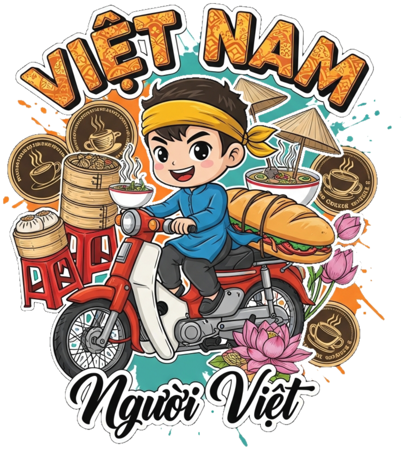 Áo Thun Đỏ Phong Cách Pop-Art Người Việt Design - 150426-11-35-FPO