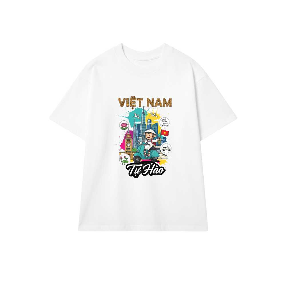 Áo Thun Đỏ In Hình Urban Pop-Art Việt Nam Tự Hào - 150426-11-50-JFA