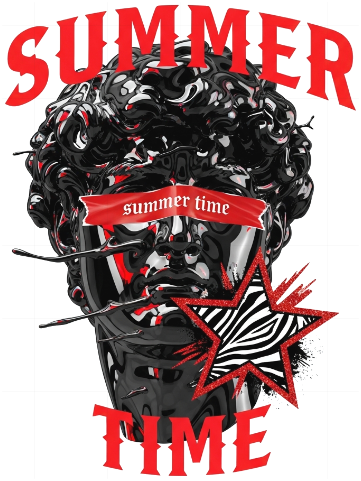Áo Thun Summer Time Gothic Streetwear Y2K Form Rộng Local Brand Nam Nữ - 150626-13-46-JRP