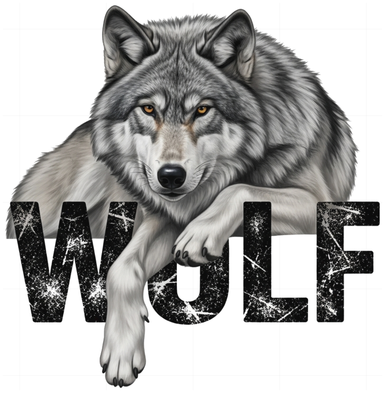 Áo Thun Trắng In Hình Wolf Sói Xám Vintage Oversize Cotton Cao Cấp - 150626-14-51-IFO