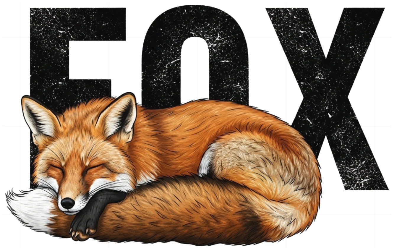 Áo Thun Đen In Hình Cáo Red Fox Cotton Form Rộng Unisex Streetwear - 150626-15-00-TCW