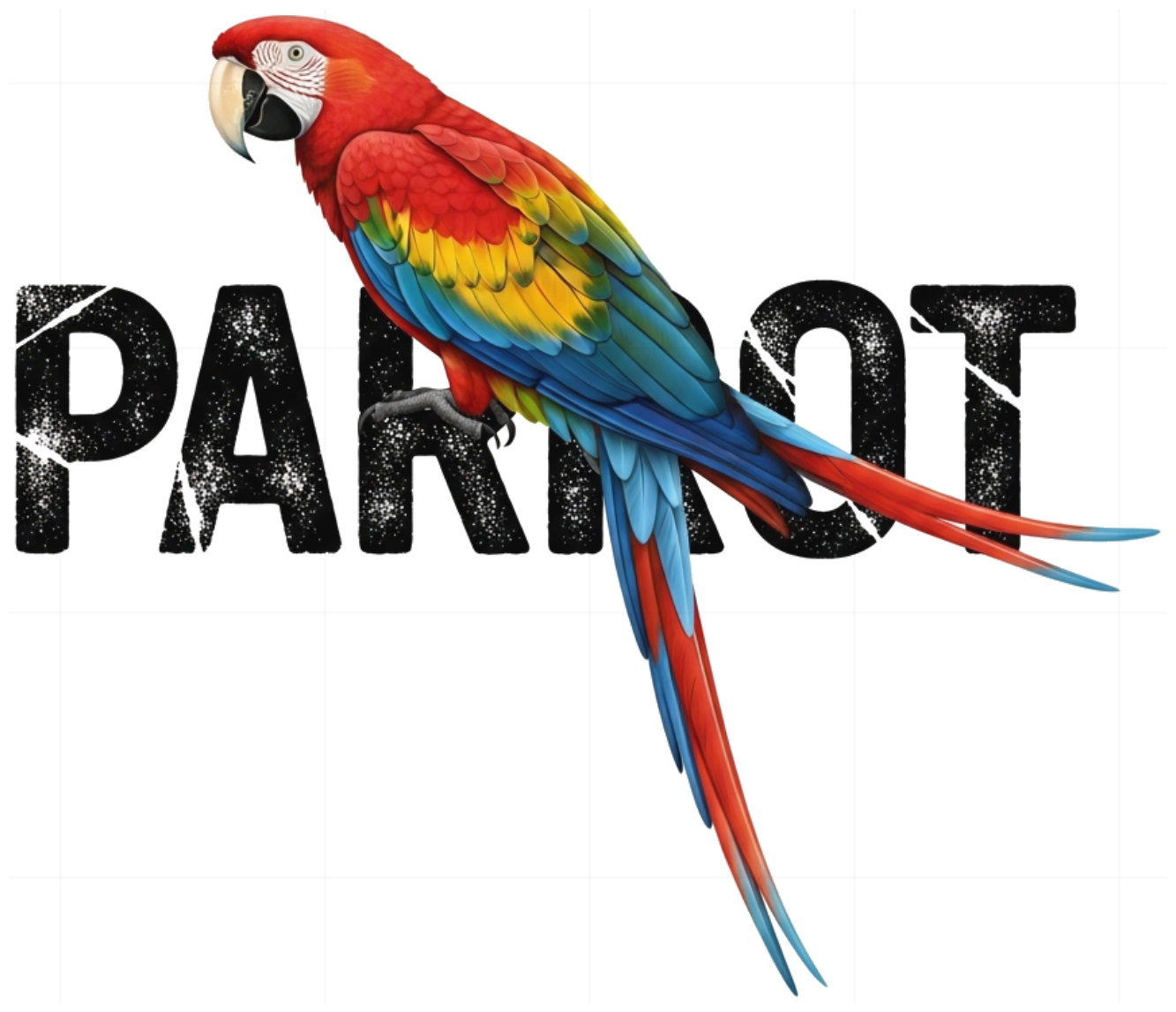 Áo Thun Đen PARROT Vẹt Macaw Form Rộng Cotton Unisex Streetstyle - 150626-15-13-OOD