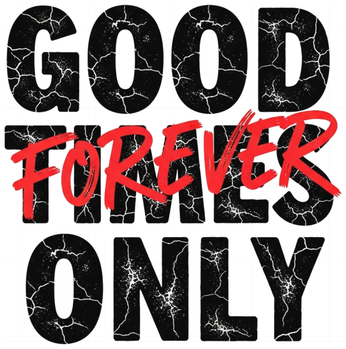 Áo thun Good Times Only Forever Oversize Cotton Unisex Streetwear - 150626-15-26-REH