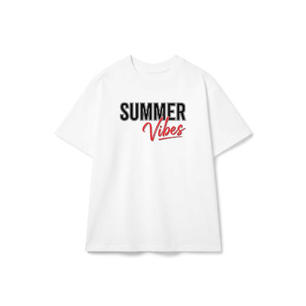 Áo Thun Summer Vibes Streetwear Form Rộng Unisex Cotton Cao Cấp - 150626-15-42-OCR