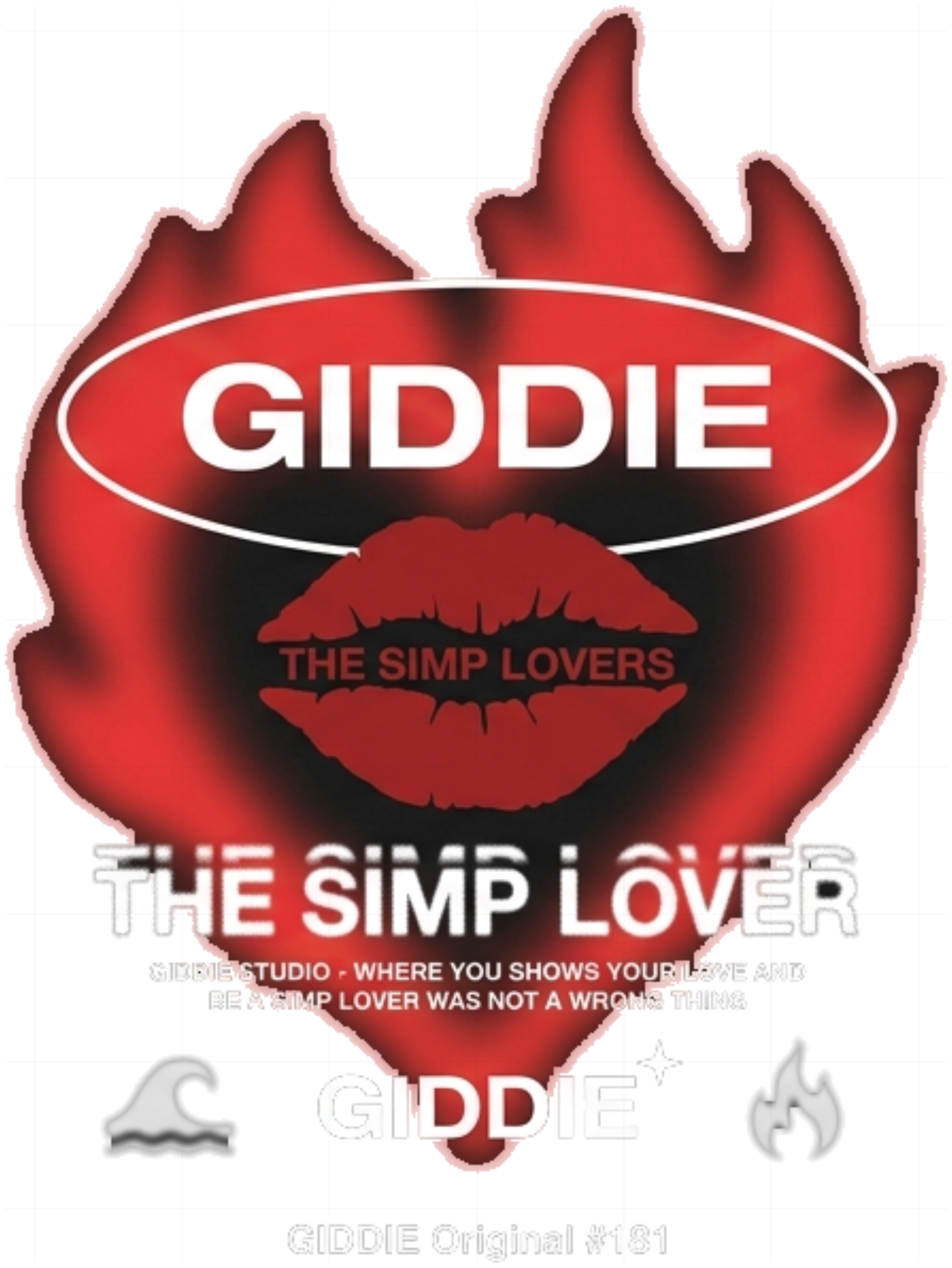 Áo Thun Đôi The Simp Lover Oversize GIDDIE Unisex Tay Lỡ In Hình Hoạ Tiết Couple Tee Localbrand Cotton 150826-17-19-RGS