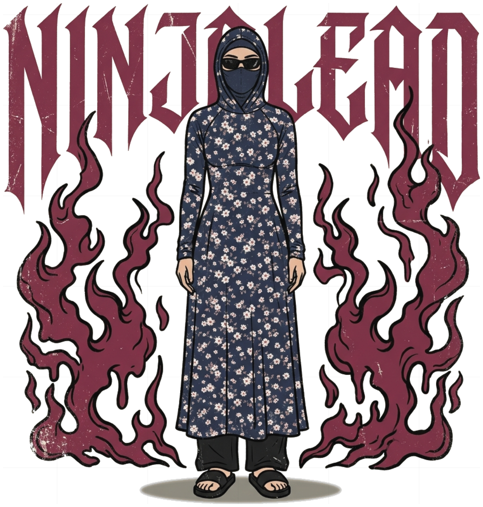 Áo Thun Ninja Lead Streetwear Unisex Form Rộng Cotton Cao Cấp Style Y2K Gothic Độc Lạ - 150826-19-04-ZAF