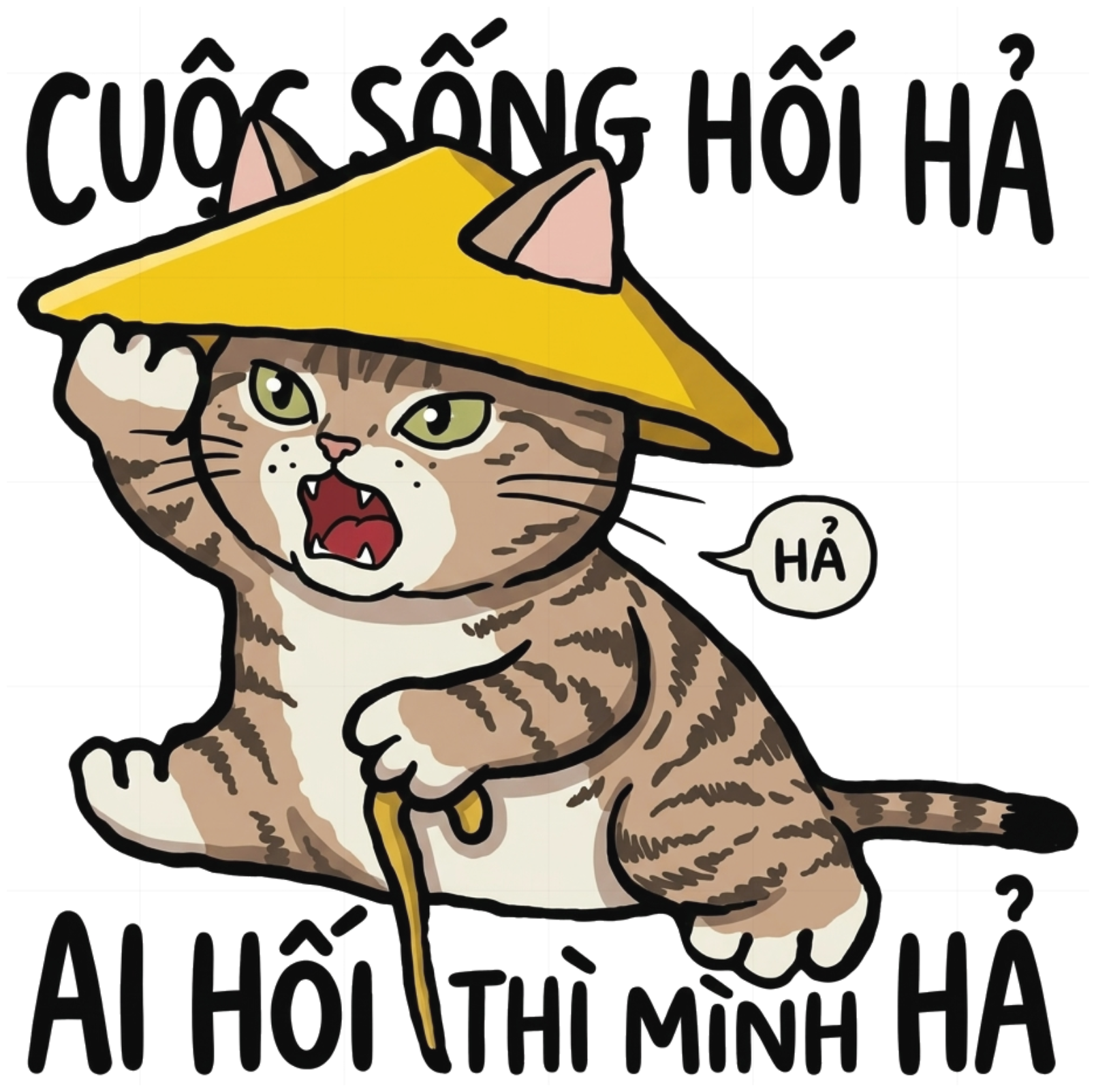 Áo Thun Mèo Nón Lá Hả Unisex Oversize Streetwear Trendy vietnam.yo - 150926-13-41-QUW