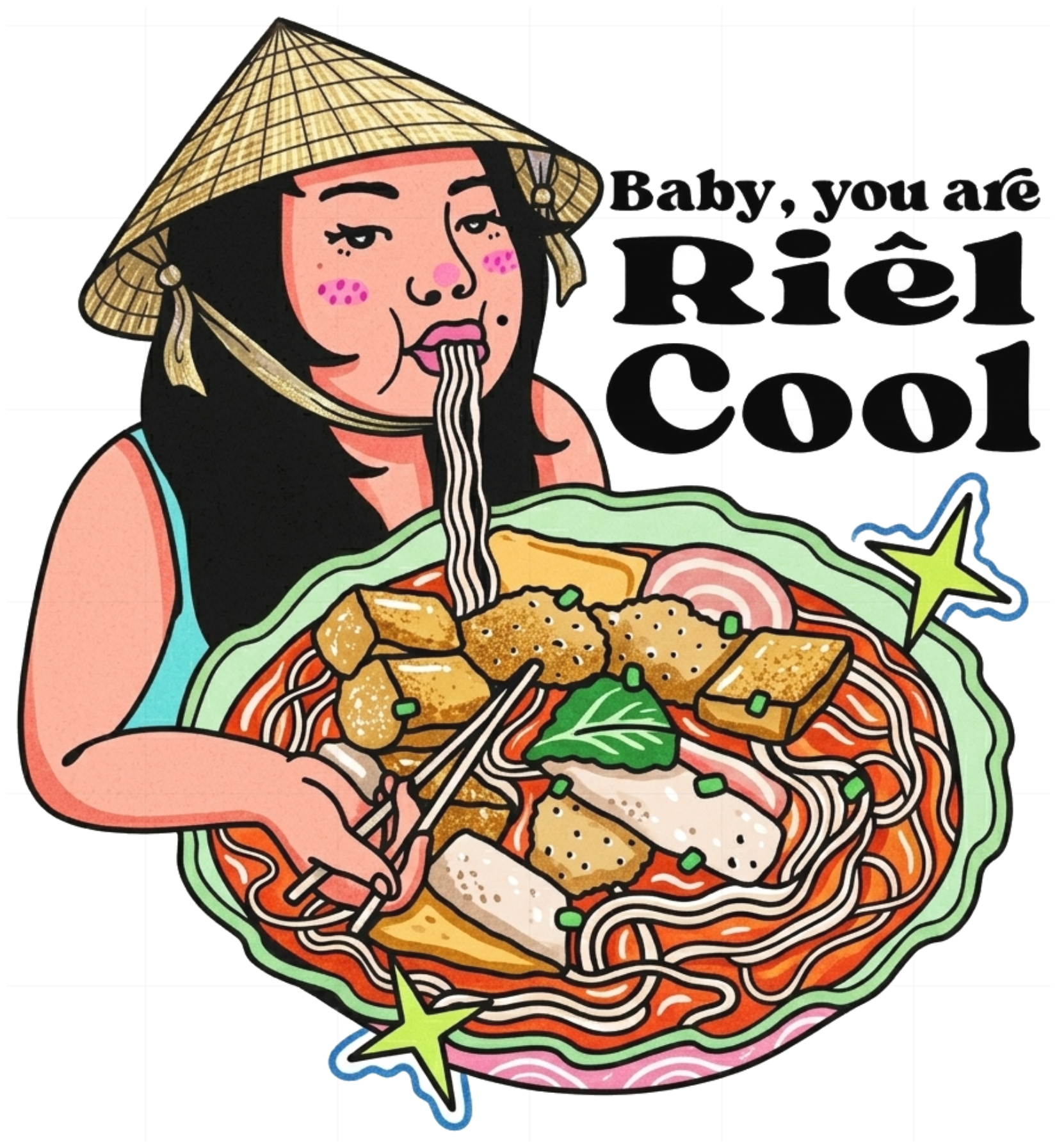 Áo Thun Riêl Cool Unisex Form Rộng Retro Pop Art vietnam.yo - 150926-14-25-HMB