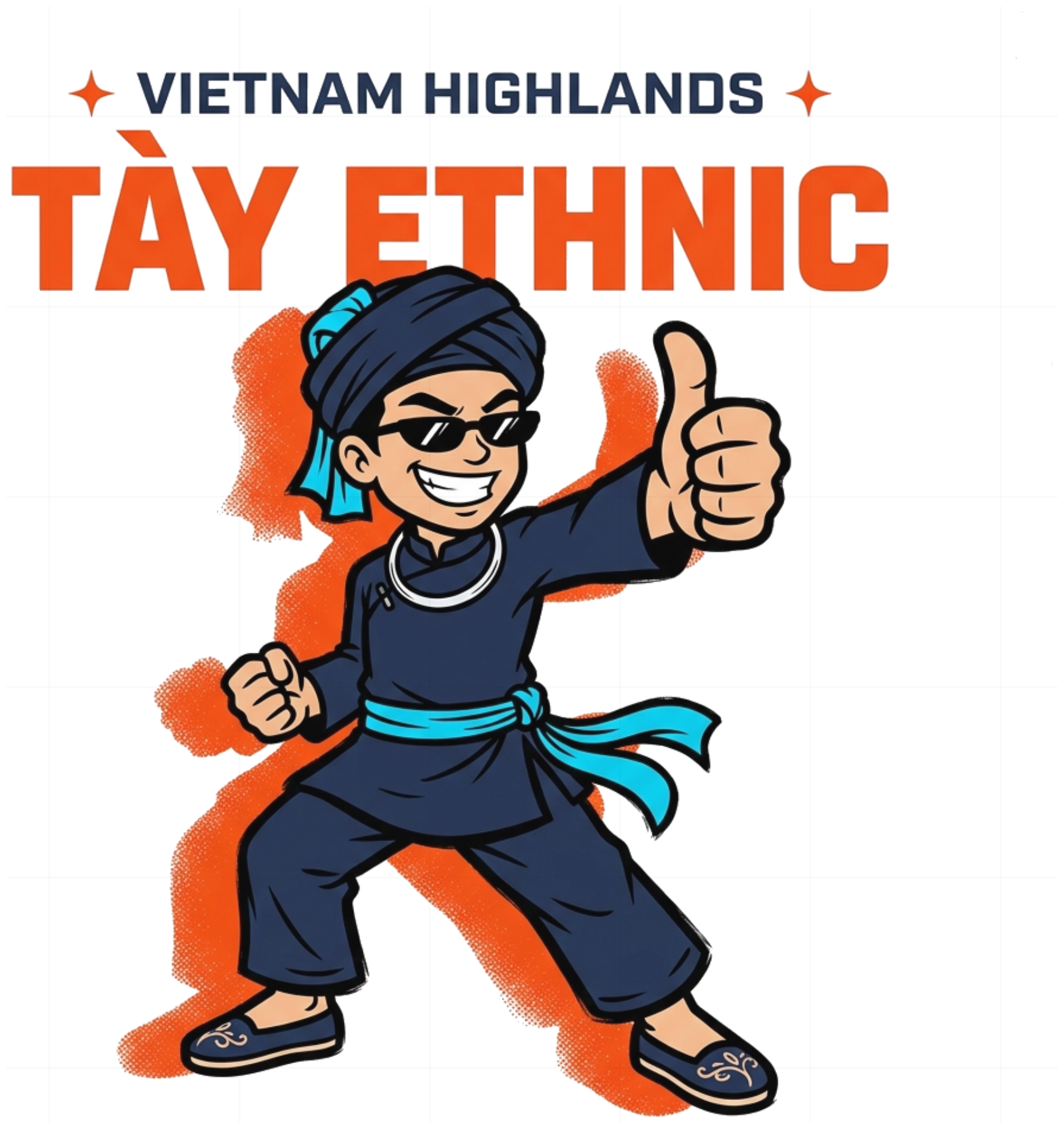 Áo Thun Tày Ethnic Vietnam Highlands Streetwear Unisex 100% Cotton Form Rộng Cực Chất - 150926-15-31-RTY