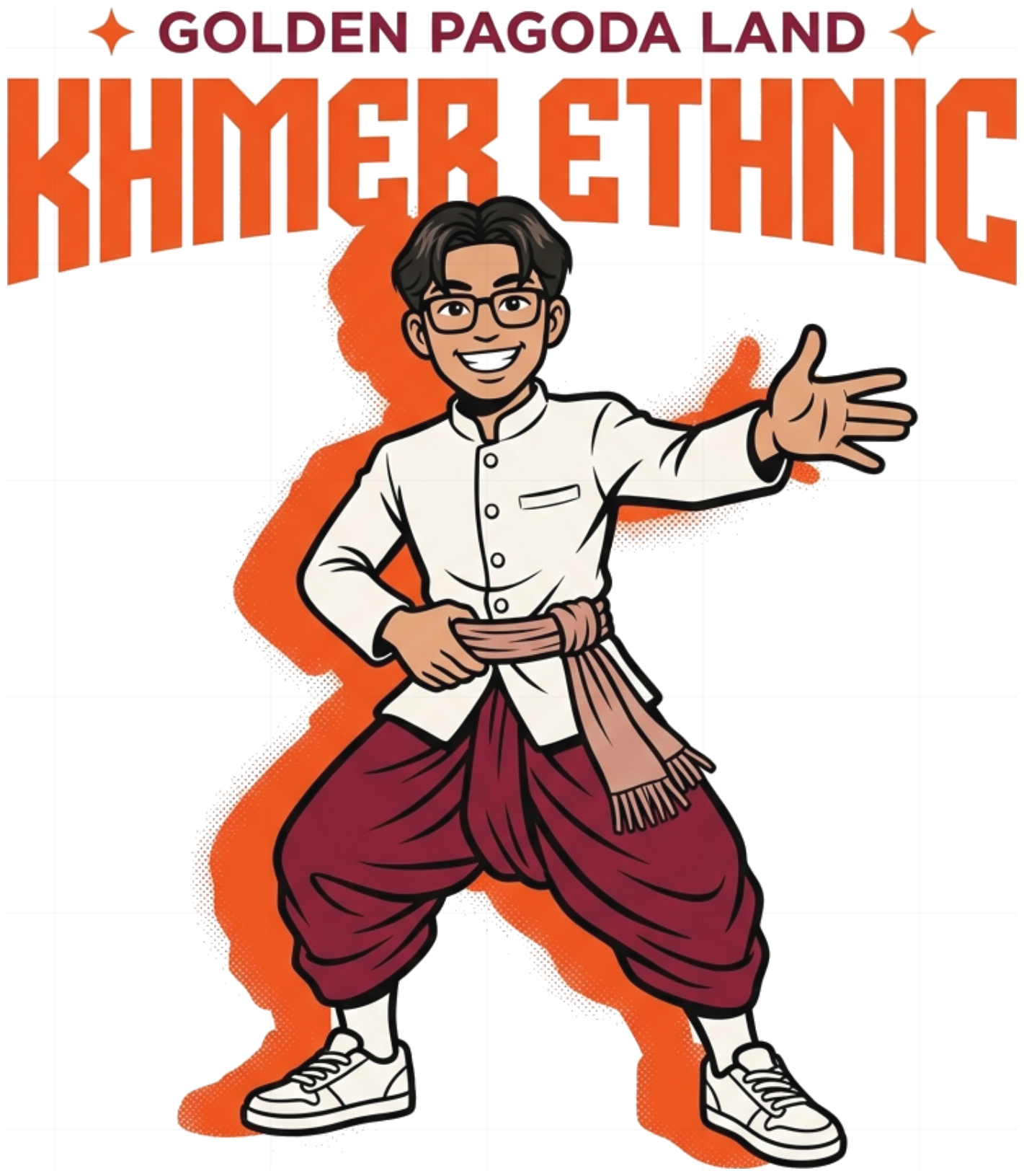 Áo Thun Khmer Ethnic Streetwear Unisex Form Rộng Cotton Cao Cấp Cực Chất - 150926-15-55-JFN