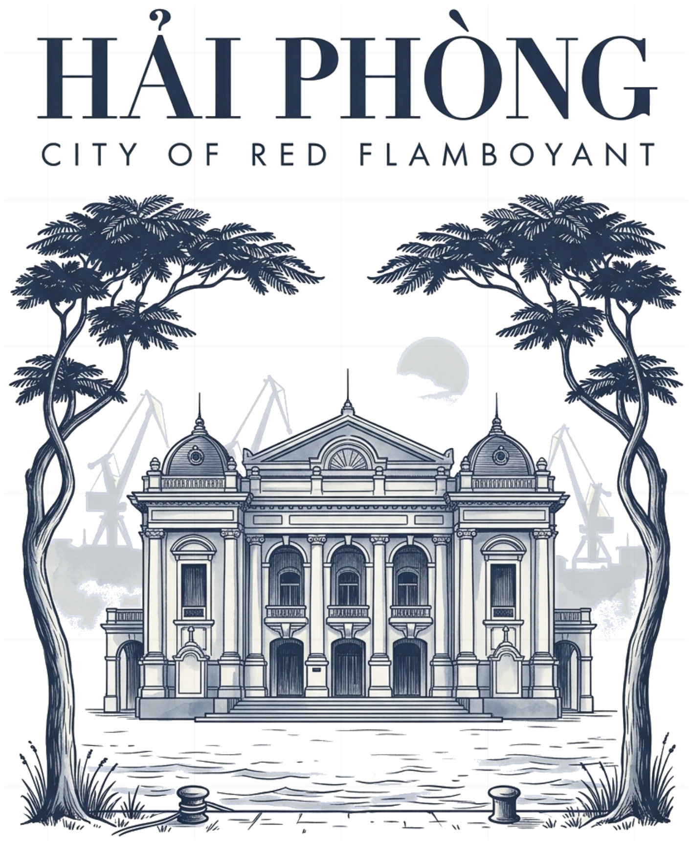 Áo phông Hải Phòng City of Red Flamboyant Vintage Cotton Form Rộng Local Brand Streetwear - 150926-16-22-UUR