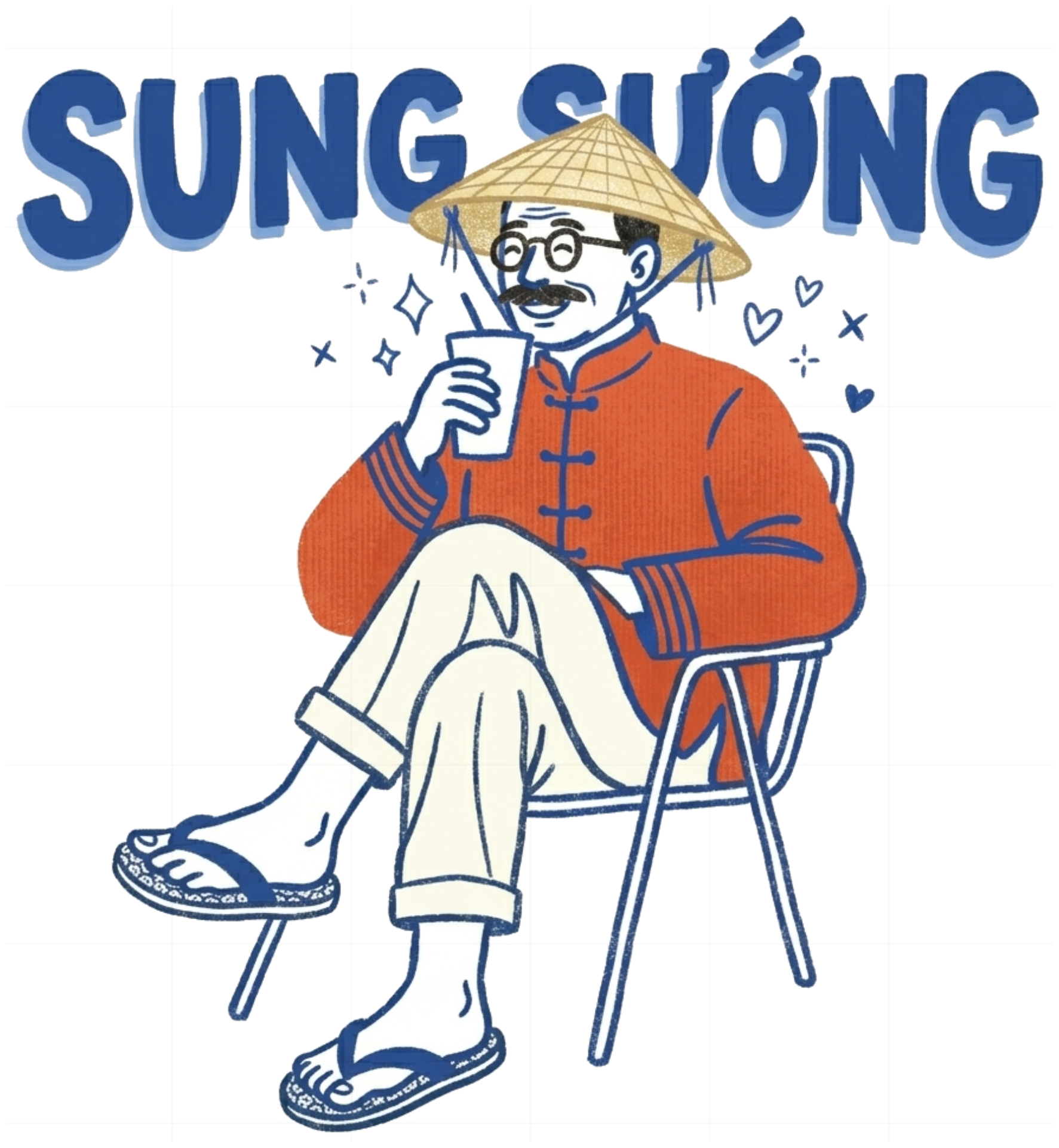 Áo Thun Sung Sướng Nón Lá Unisex Oversize Streetwear Graphic Tee vietnam.yo - 150926-16-27-MUP