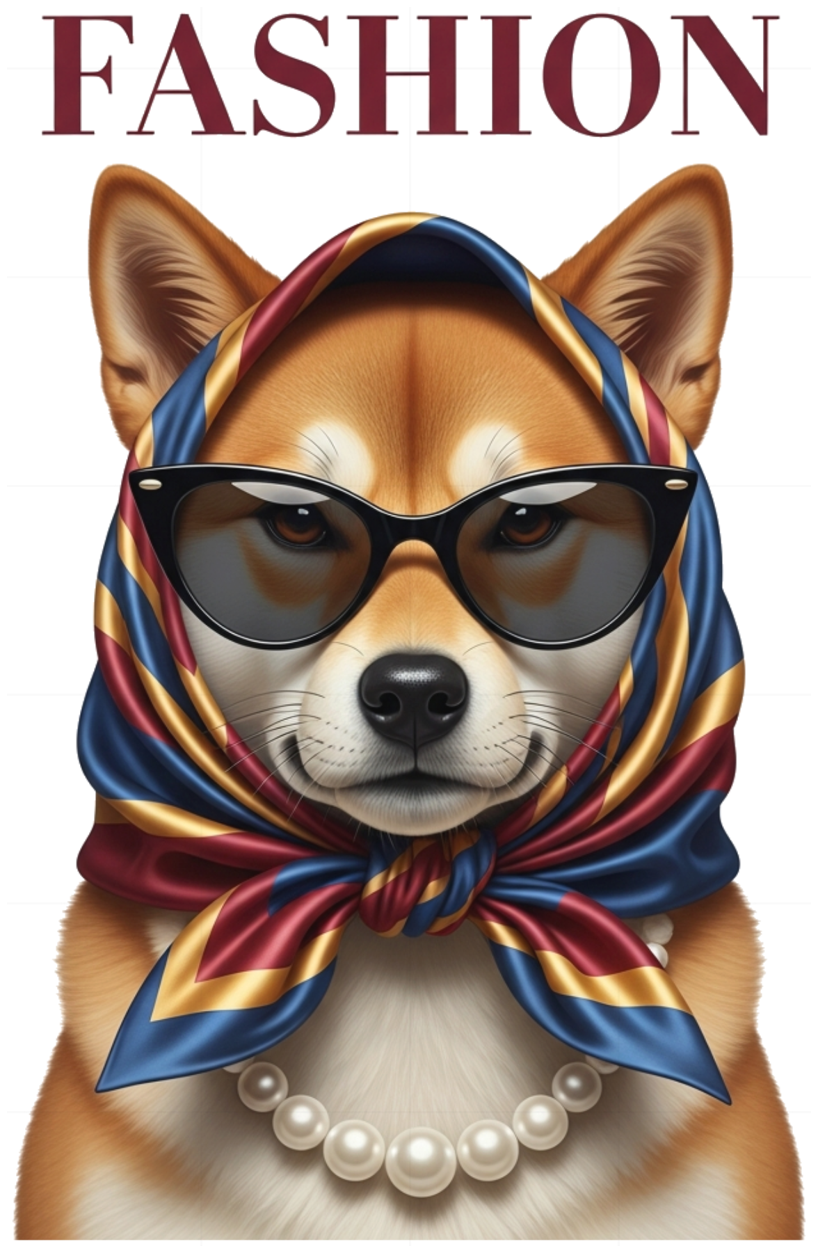 Áo Thun Trắng In Hình Chó Shiba Inu Fashion Sang Chảnh Cotton 160626-14-19-NXG