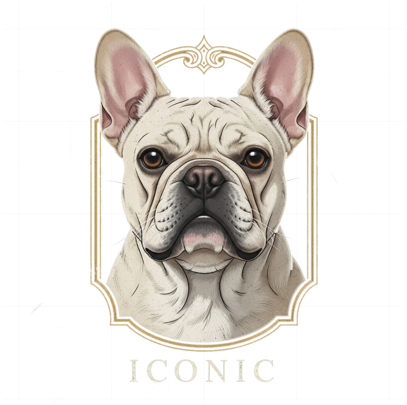 Áo Thun Đen In Chó French Bulldog Luxury Design Form Rộng Cotton 160626-14-24-XHZ