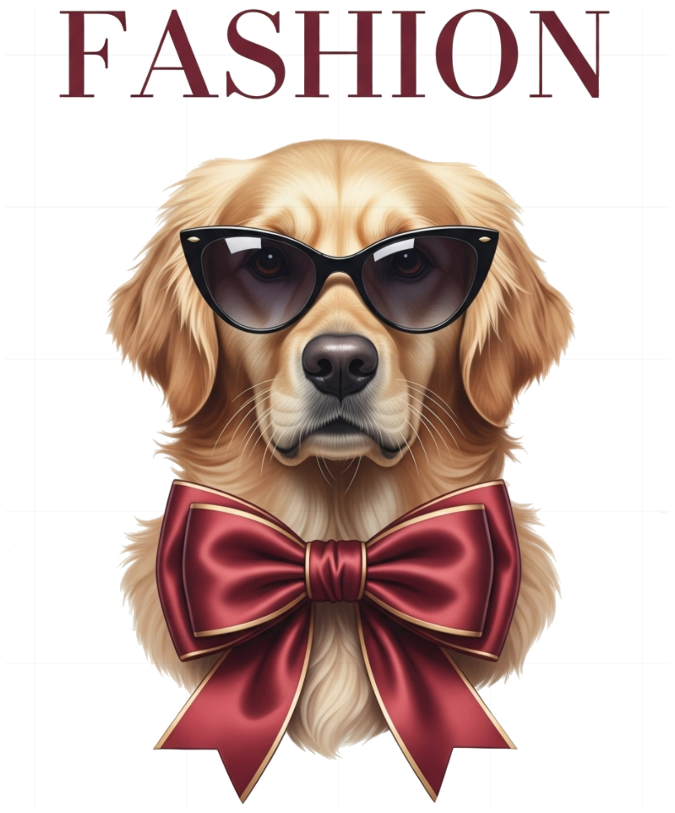 Áo Thun Cotton Unisex In Hình Chó Golden Retriever Fashion Sang Trọng - 160626-14-35-WCD