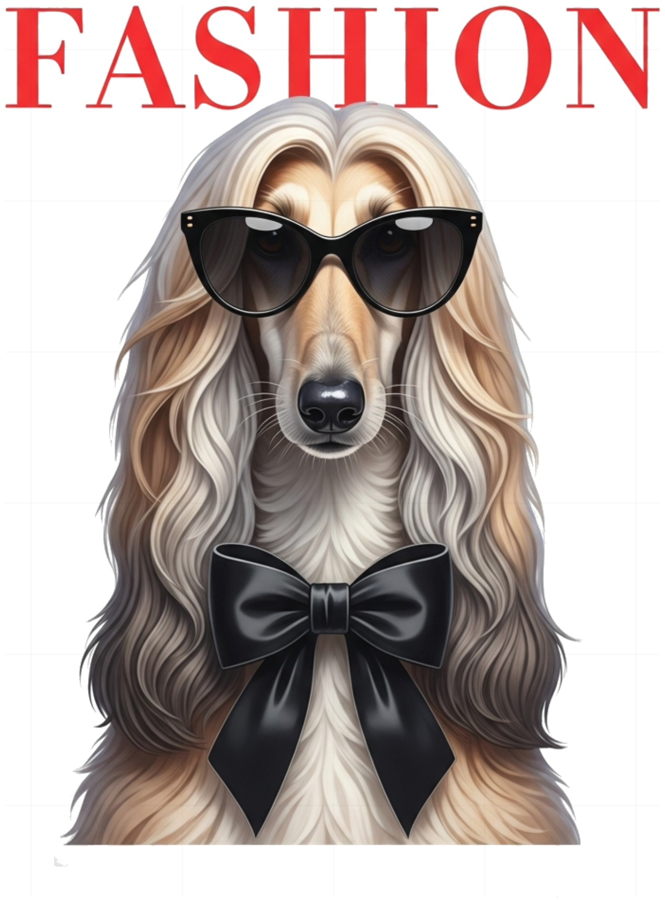 Áo Thun Trắng Unisex Form Rộng In Hình Chó Afghan Hound High Fashion 100% Cotton - 160626-14-47-AIC