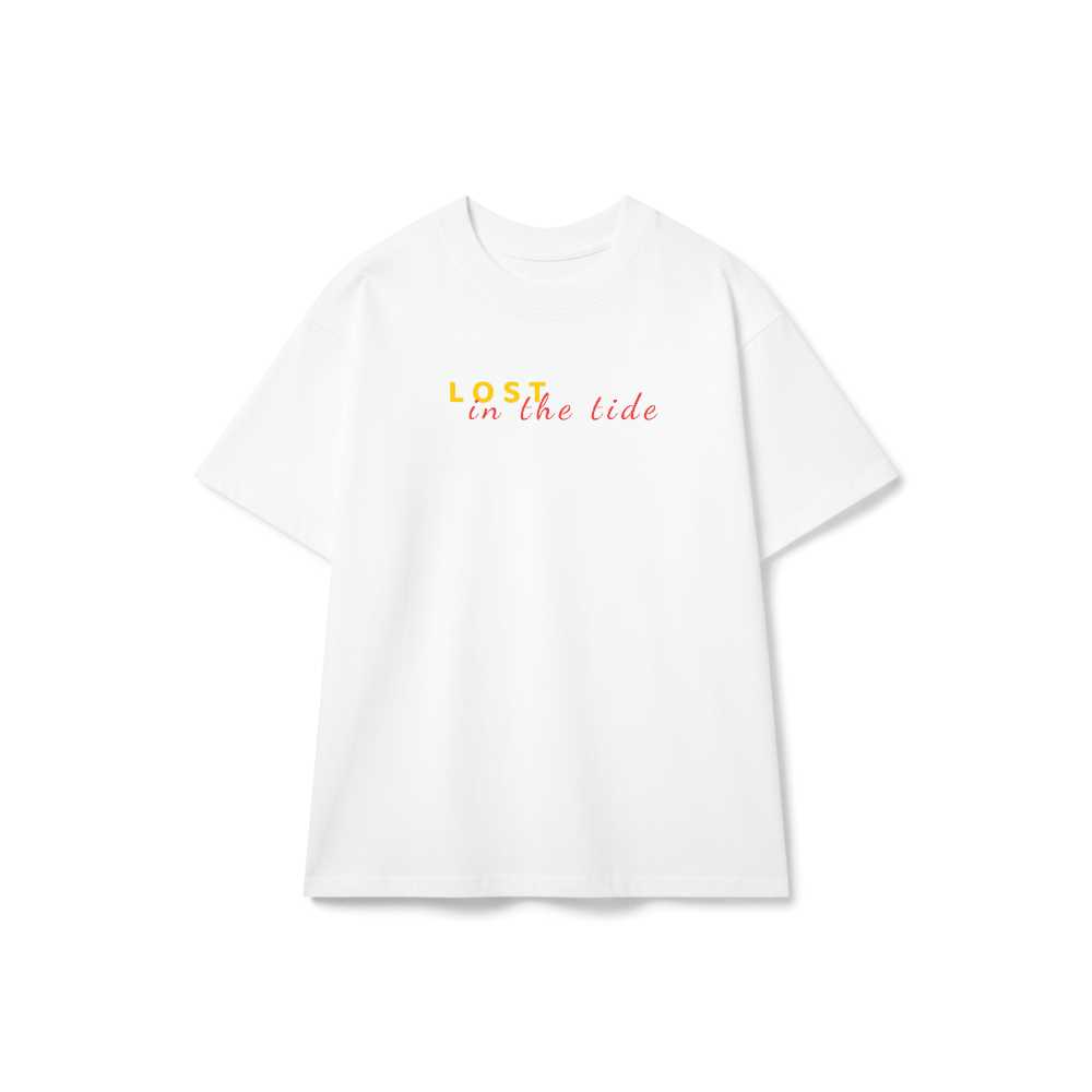 Áo Thun LOST Trắng Cotton Form Rộng Unisex Nghệ Thuật Oversize - 160626-16-39-FCH