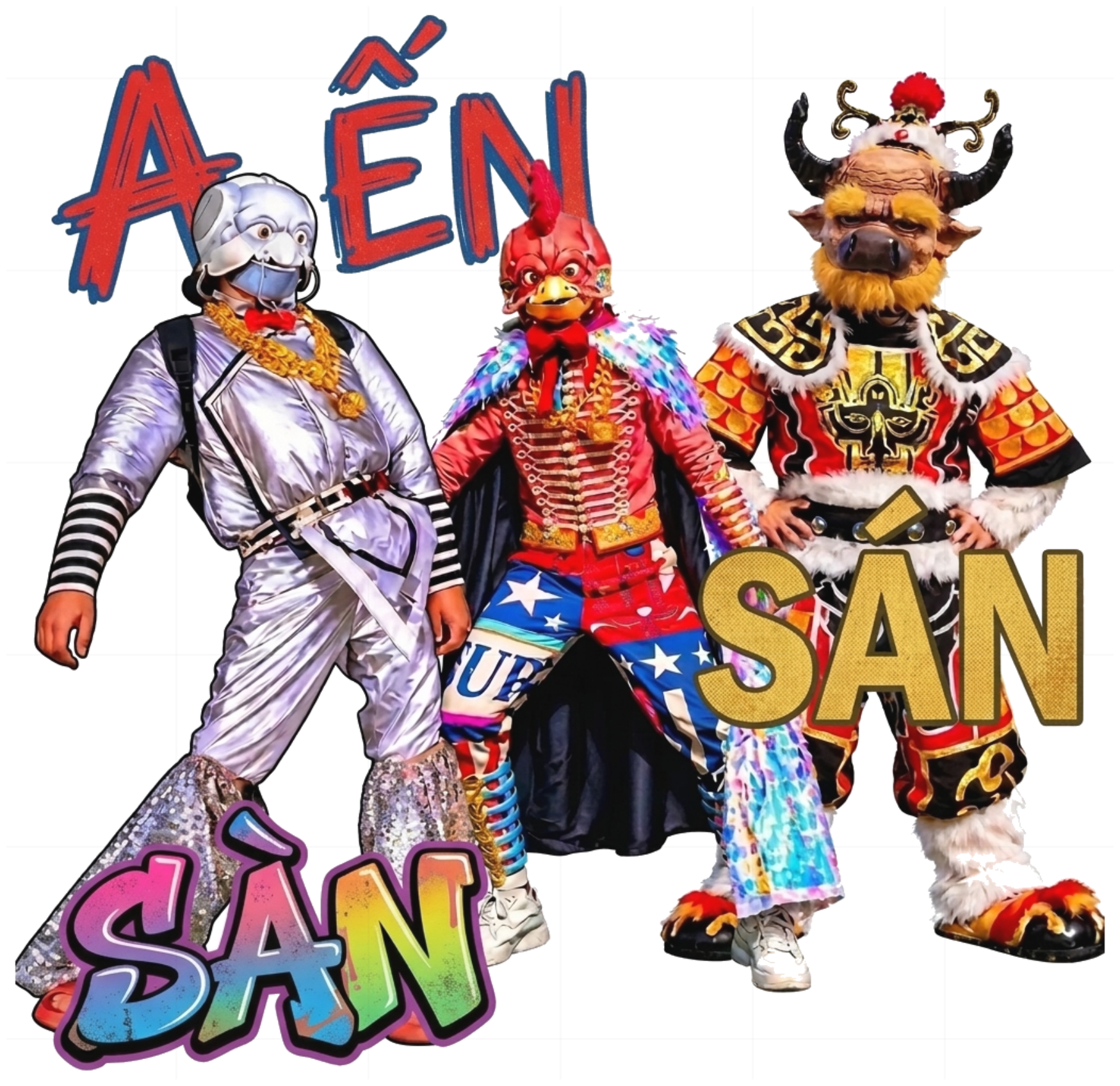 Áo Thun Mascot Graffiti Unisex Form Rộng Streetwear Trendy vietnam.yo - 161026-15-29-RSY