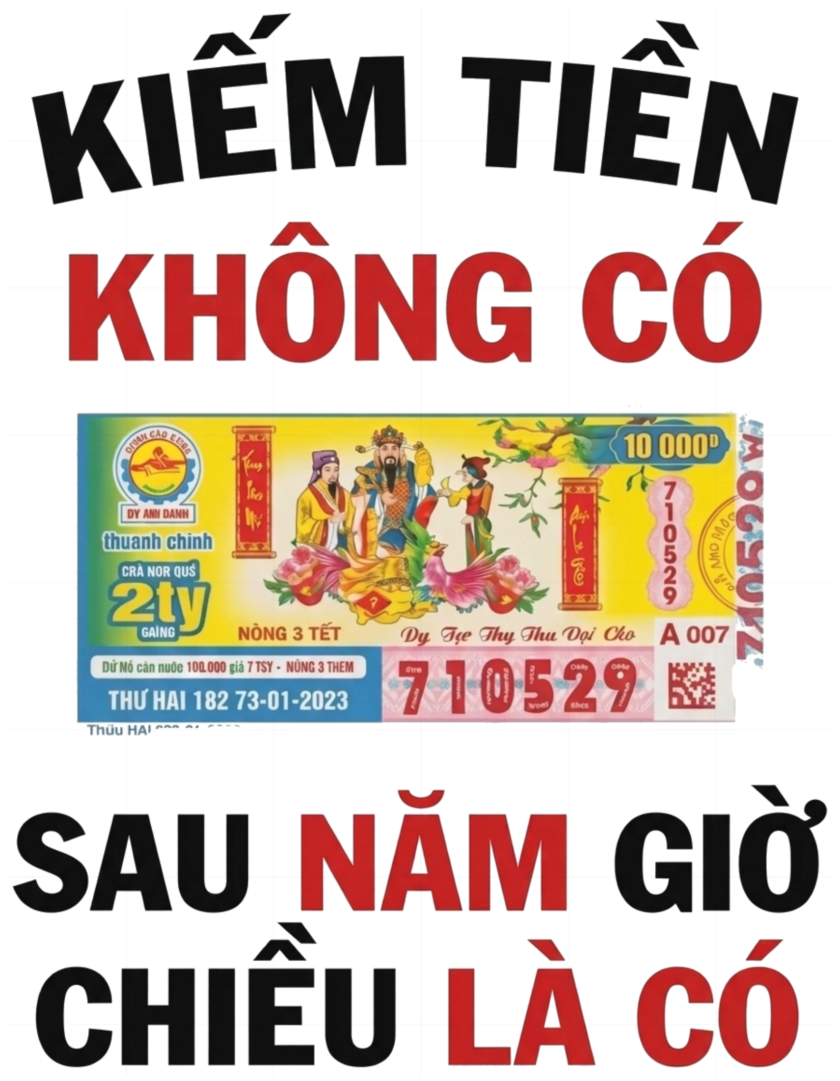 Áo Thun Vé Số May Mắn Unisex Form Rộng Streetwear Hot Trend vietnam.yo - 171026-13-47-USY