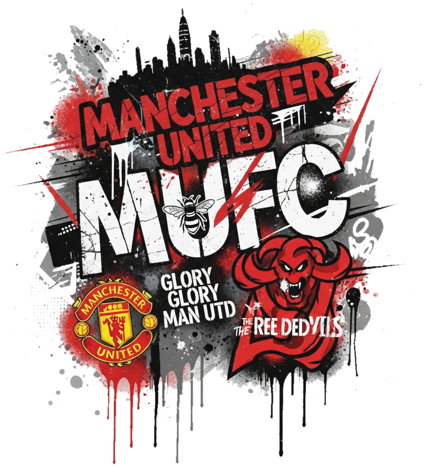 Áo Thun Manchester United Design Đường Phố - 180526-17-21-PMB
