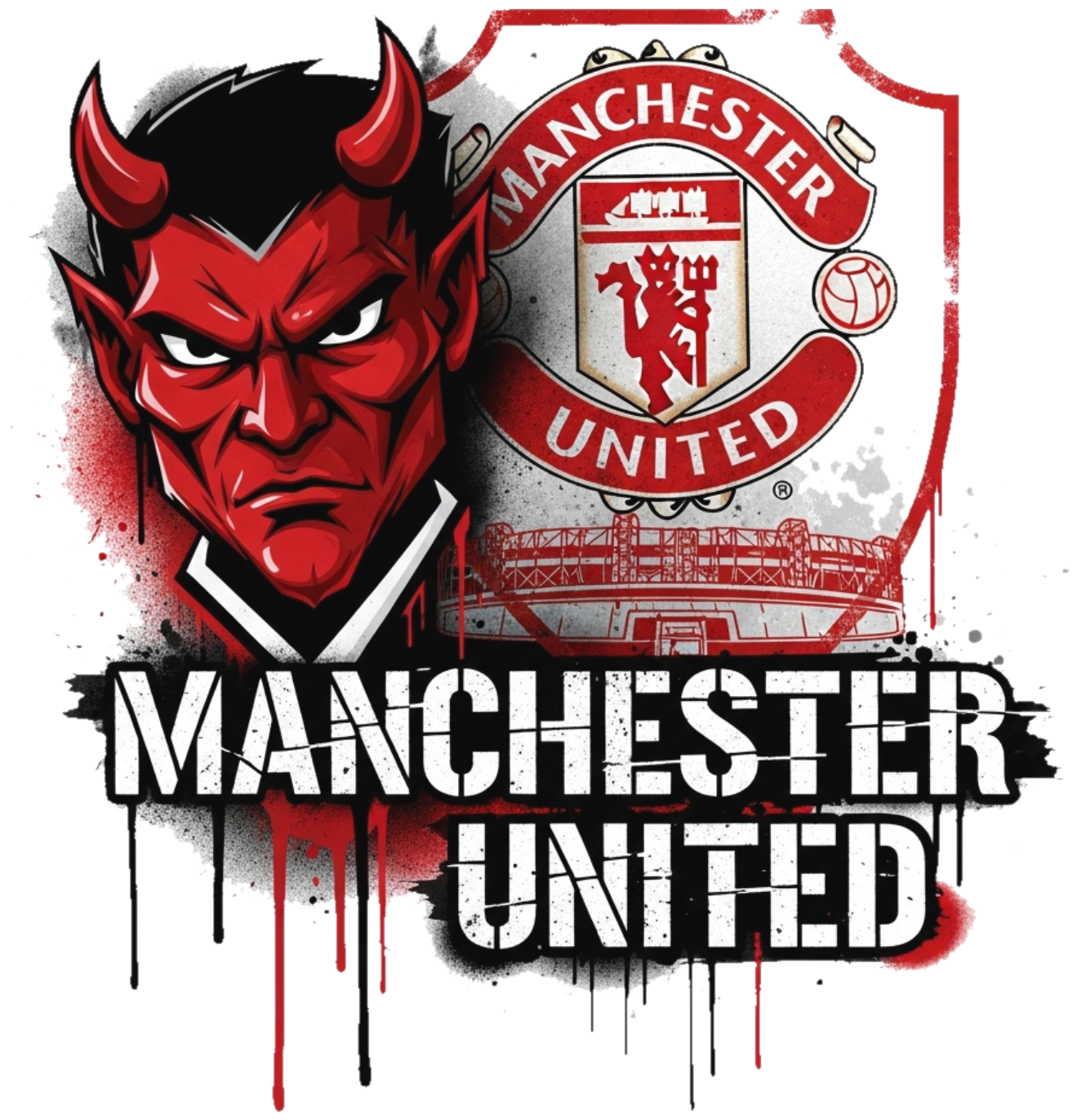 Áo Thun Manchester United MU Streetwear Design Đen Unisex Form Rộng Cotton Cao Cấp Xu Hướng Thời Trang Đường Phố 2024 - 180526-17-29-TZO