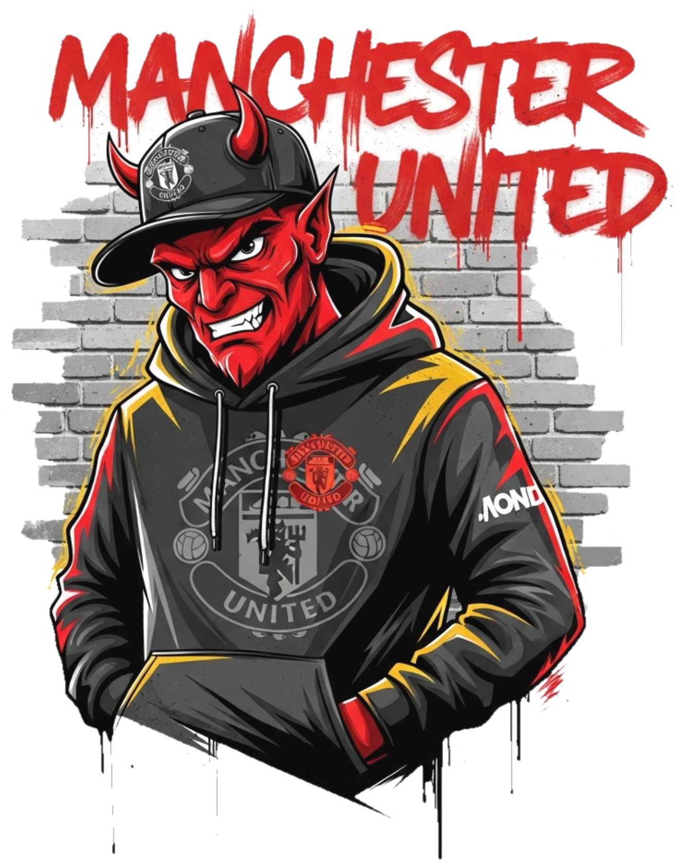Áo Thun Manchester United Design Streetwear Unisex Form Rộng - Áo Phông Trắng Fan MU Cotton Co Giãn Đi Chơi Du Lịch Cực Chất 180526-17-29-YIY