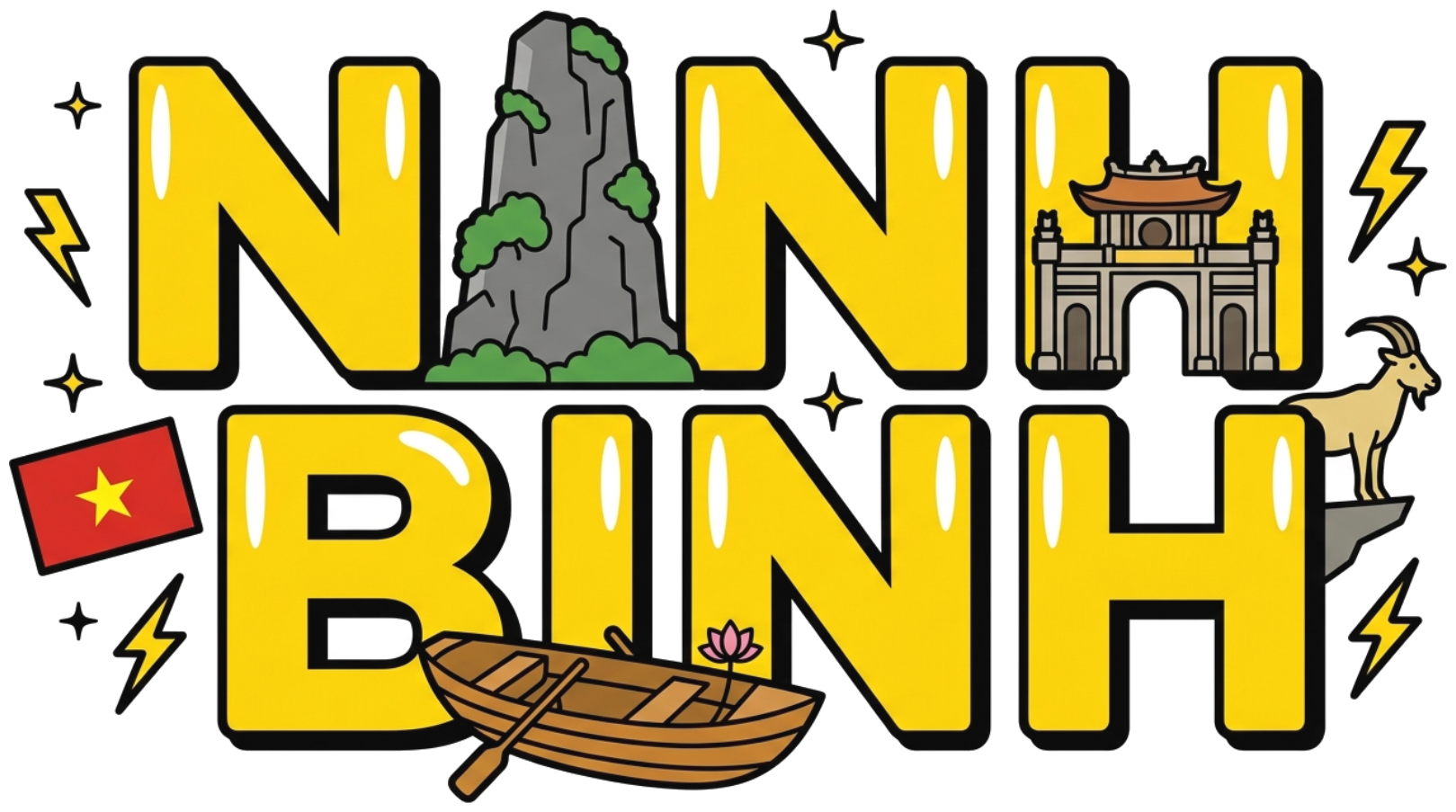 Áo thun Ninh Bình du lịch VNXK HAMCHOI Trắng cotton thoáng mát Ninh Binh Paradise Tee - 180726-08-48-KIC