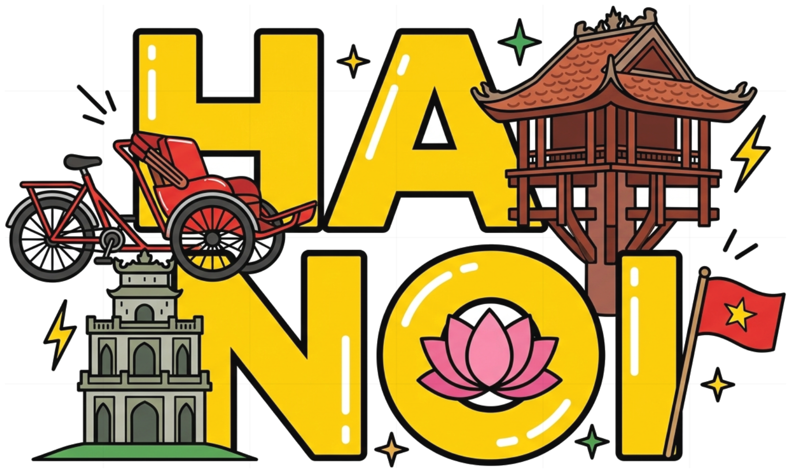 Áo thun 64 tỉnh thành VNXK HAMCHOI Trắng cotton co giãn 4 chiều Hanoi Heart Tee - 180726-08-52-OJQ