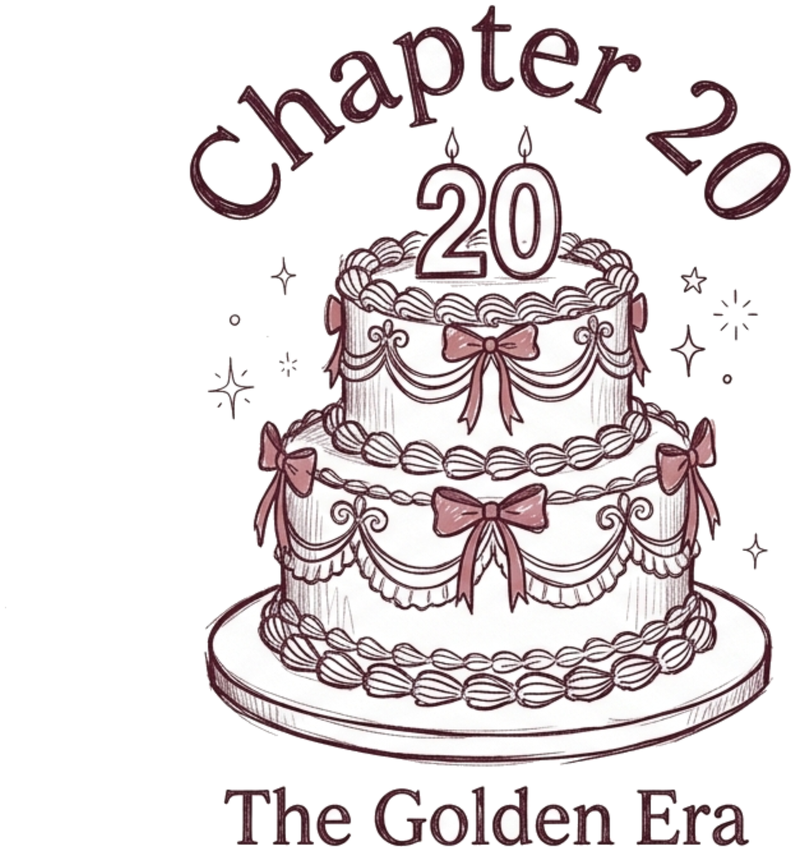 Áo thun sinh nhật VNXK HAMCHOI Trắng cotton form rộng Vintage Birthday Cake Tee - 180726-09-14-CUL