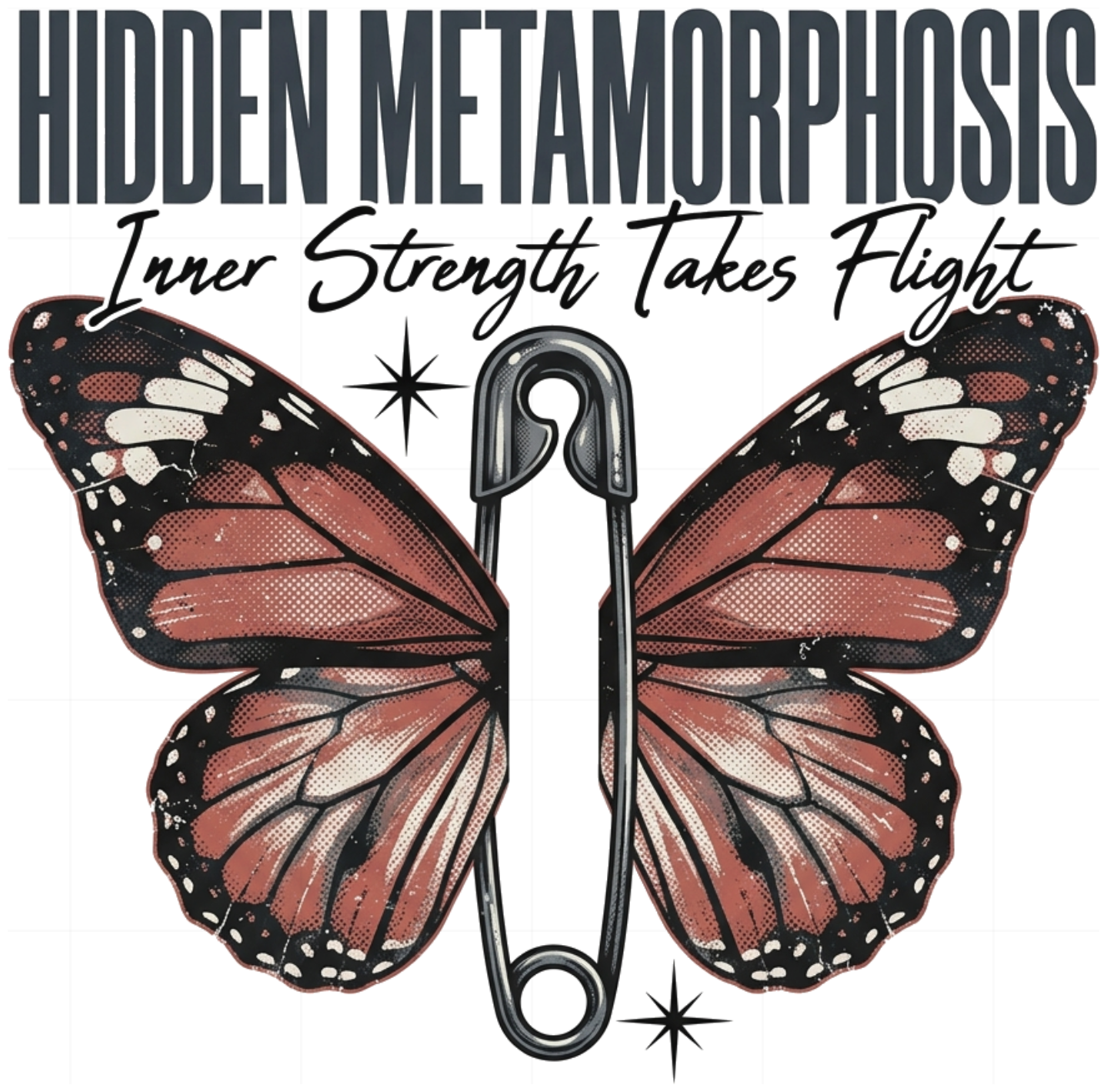 Áo Thun Unisex HIDDEN METAMORPHOSIS Phông Vintage Butterfly Local Brand Streetwear Form Rộng Cotton - 180826-16-37-SJG