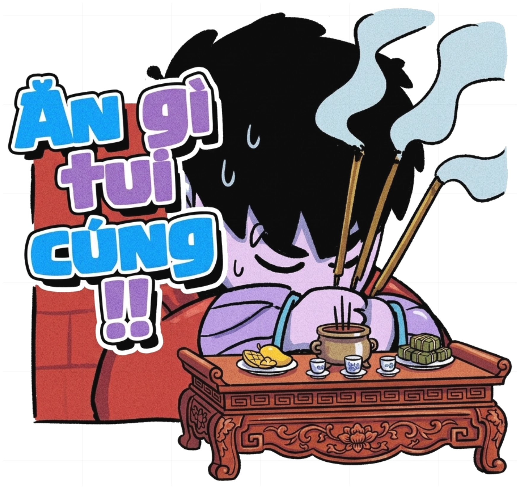 Áo Thun Dài Tay Ăn Gì Tui Cúng Unisex Form Rộng Streetwear vietnam.yo - 180926-16-04-BNE