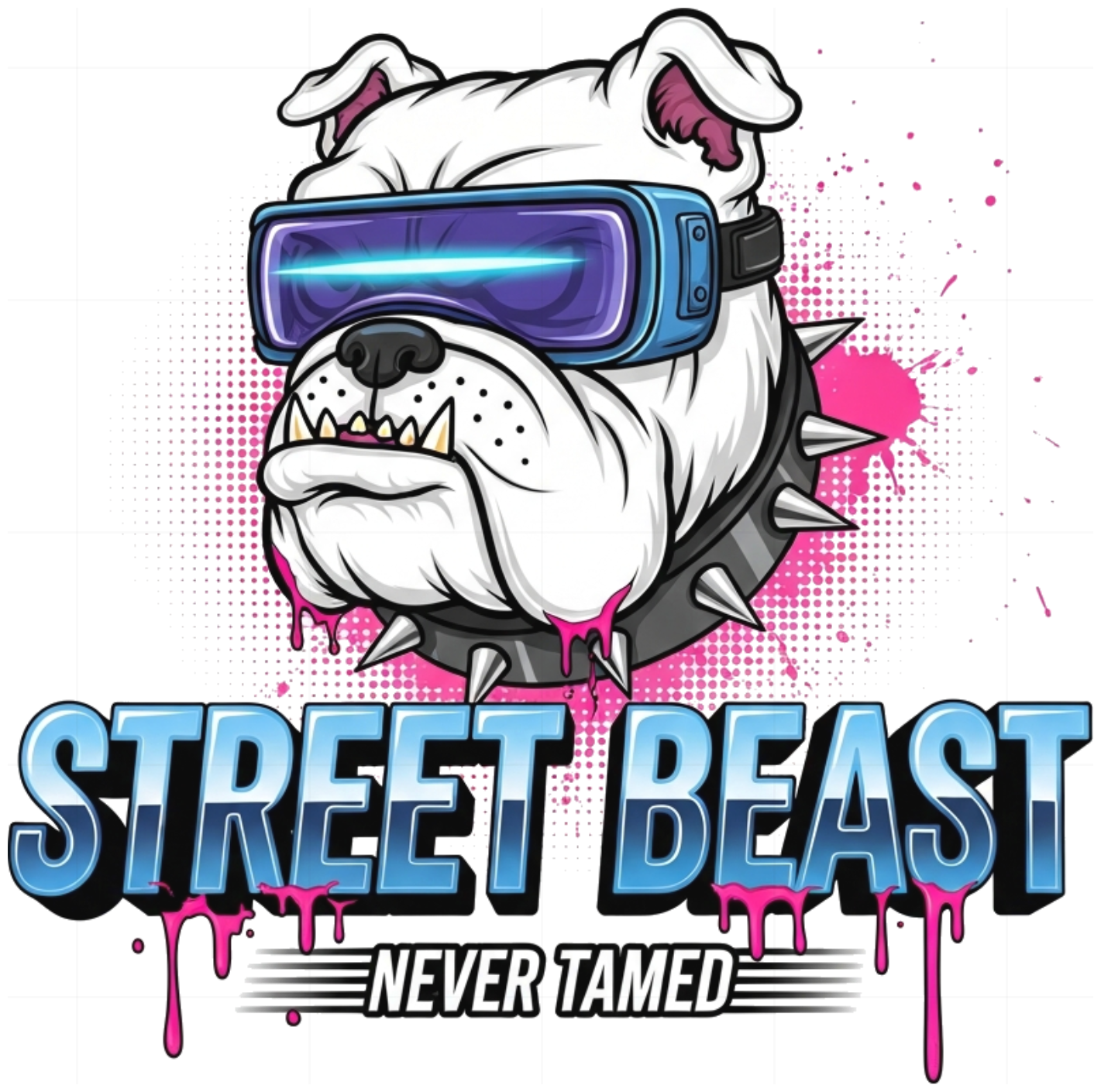 Áo Thun Streetwear Street Beast Y2K Bulldog Form Rộng Cotton Cao Cấp - 190626-10-53-IYJ