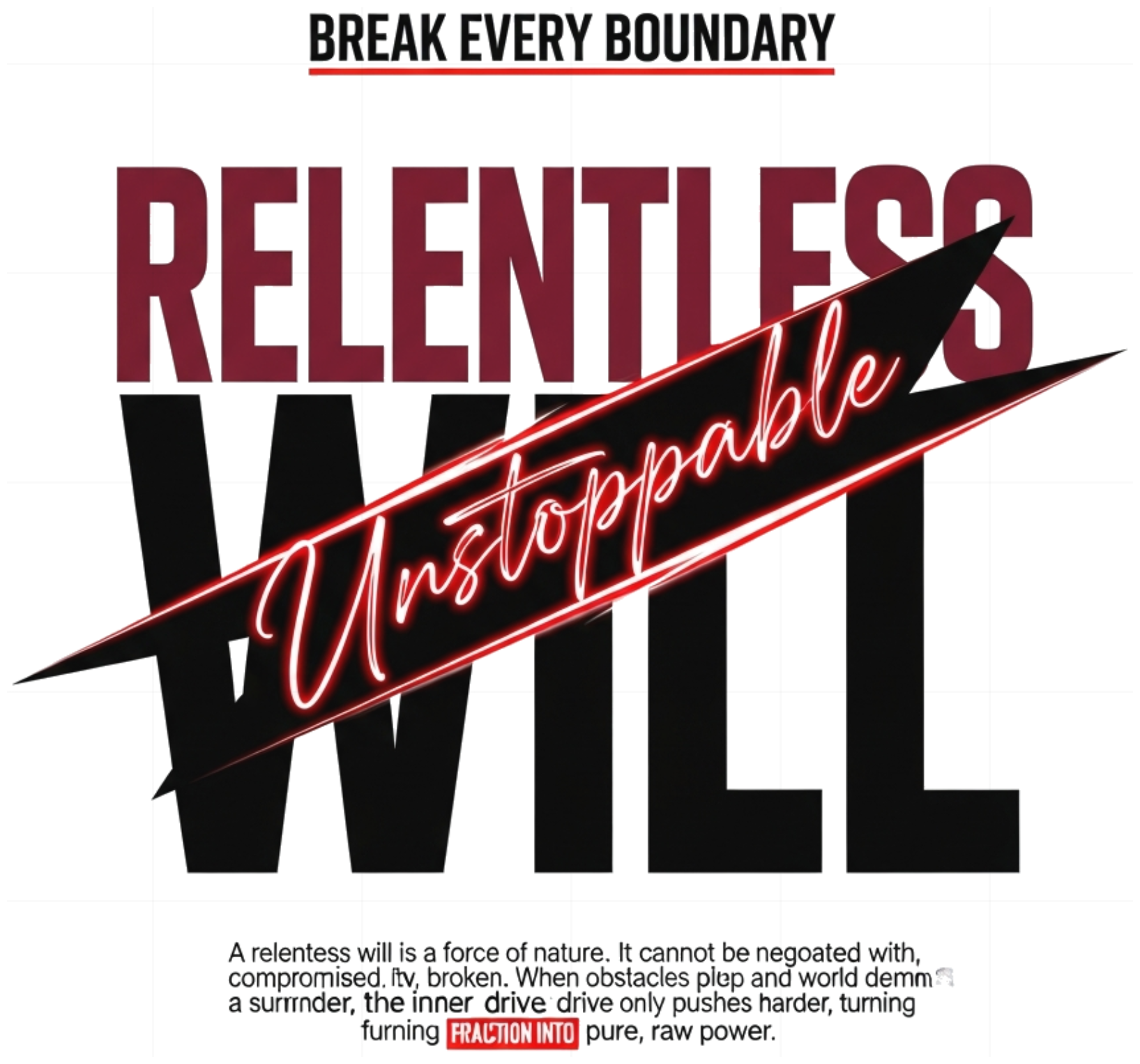 Áo Thun Trắng Relentless Will Unstoppable Streetwear Form Rộng Cotton - 190626-16-36-ZEI