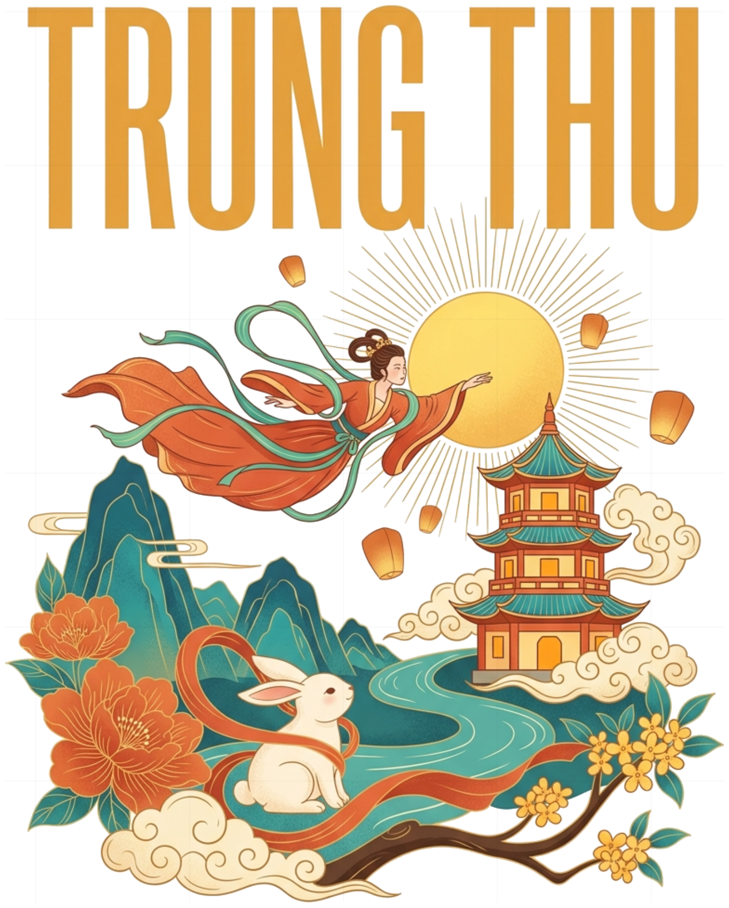 Áo Thun Trung Thu Vintage Unisex Cotton Co Giãn Form Rộng Trendy - 190826-14-01-QZT