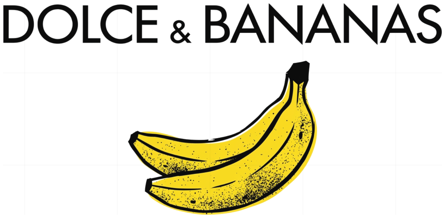 Áo Thun Dolce & Bananas Parody Hài Hước Cotton Form Rộng Unisex Streetwear - 190826-14-46-DHU