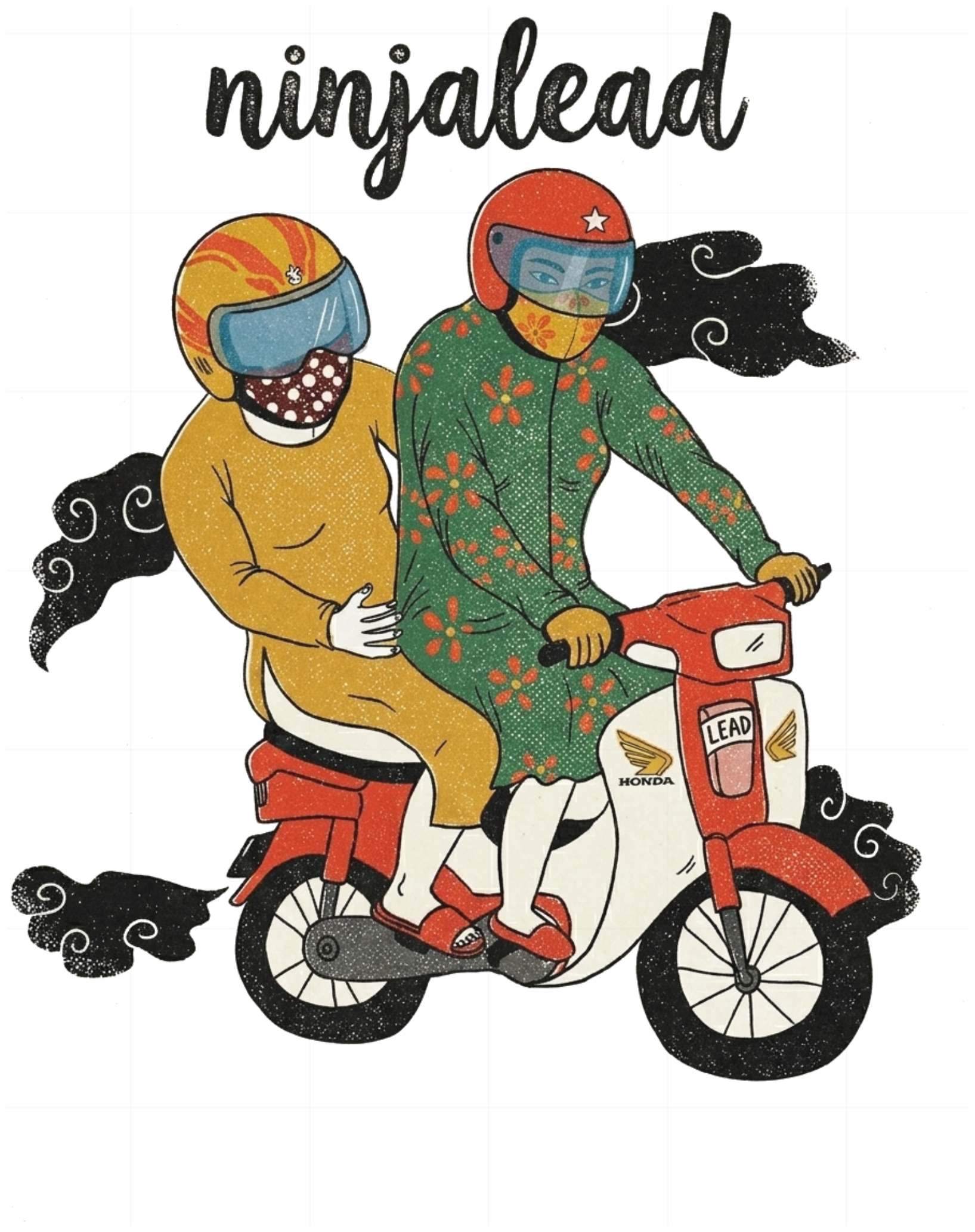 Áo Thun Ninja Lead Retro Unisex Form Rộng Cotton Streetwear Vintage vietnam.yo  - 190826-14-47-OCI