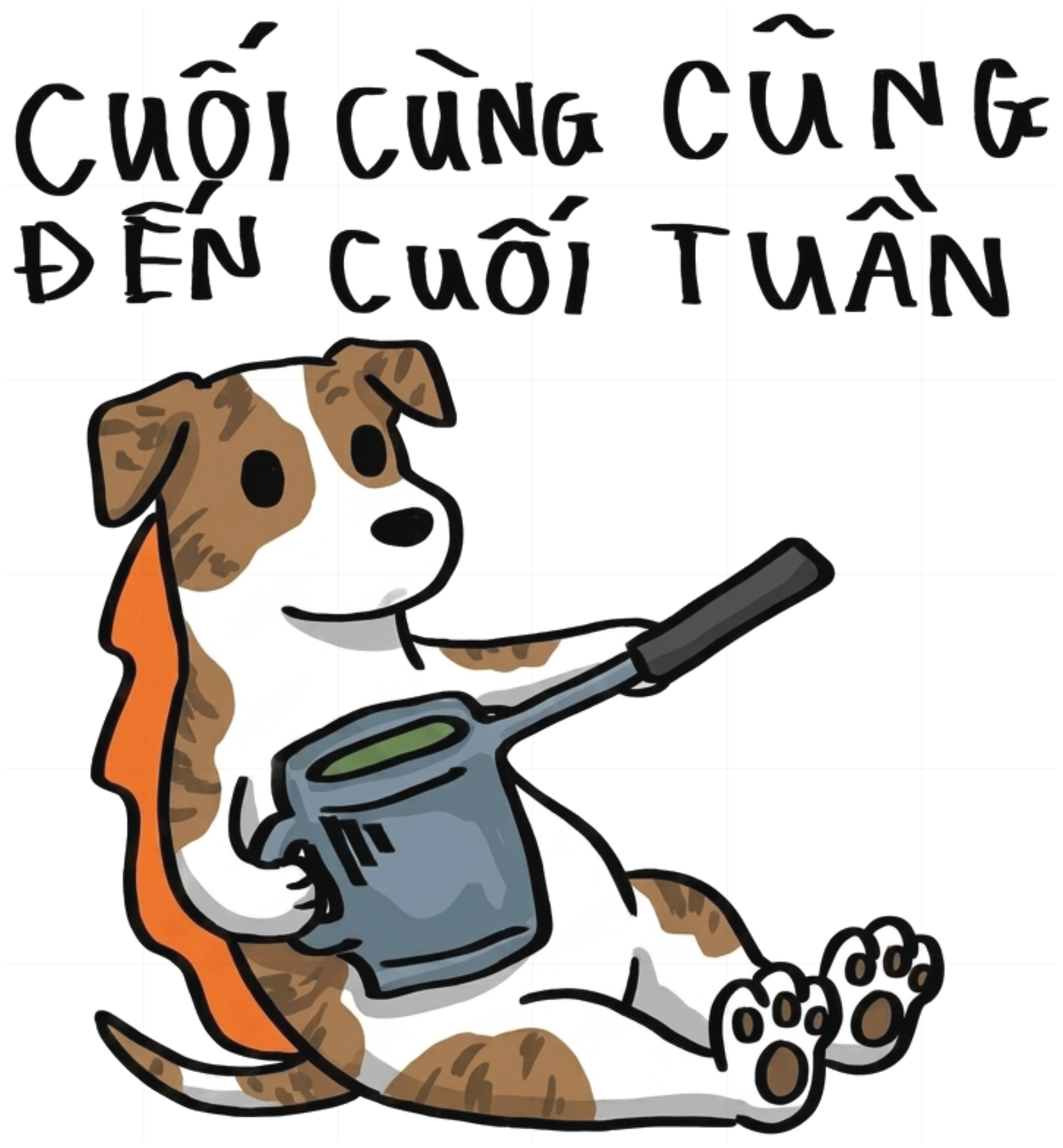 Áo Thun Chó Phú Quốc Chữ Cuối Cùng Cũng Đến Cuối Tuần Unisex Form Rộng vietnam.yo - 190826-15-25-PQL