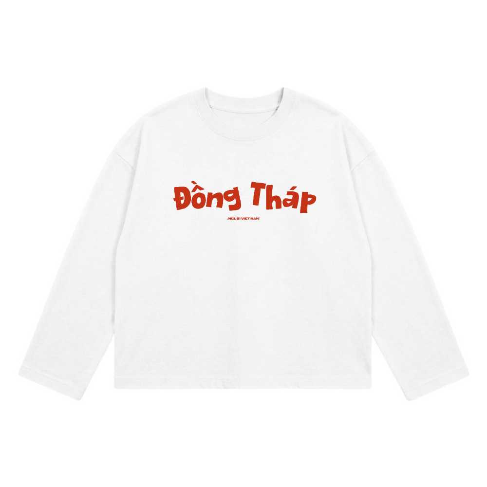 Áo thun tay dài VNXK HAMCHOI Trắng form rộng Artistic Design Long sleeves - 190926-14-46-AHE