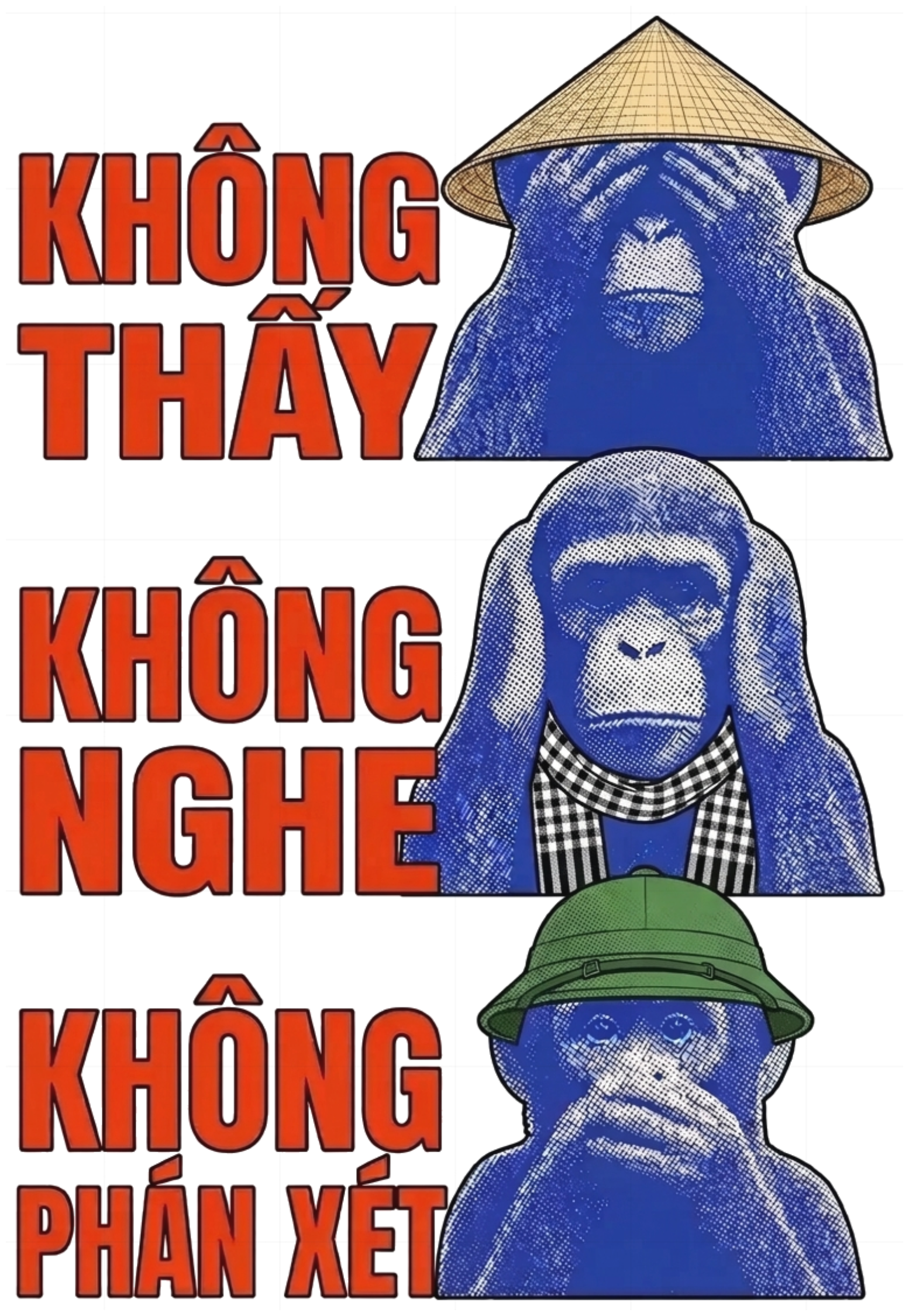 Áo Thun Tam Tông Khỉ Việt Nam Unisex Form Rộng Streetwear Graphic Tee vietnam.yo - 191026-14-56-CMZ